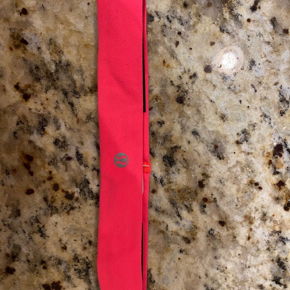 Lulu lemon bright pink headband
